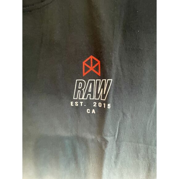 Raw Gear Men's XL Muscle Tank Black White Dip Dye RG339 By Bradley Martyn ✨NEW✨ - Picture 5 of 7